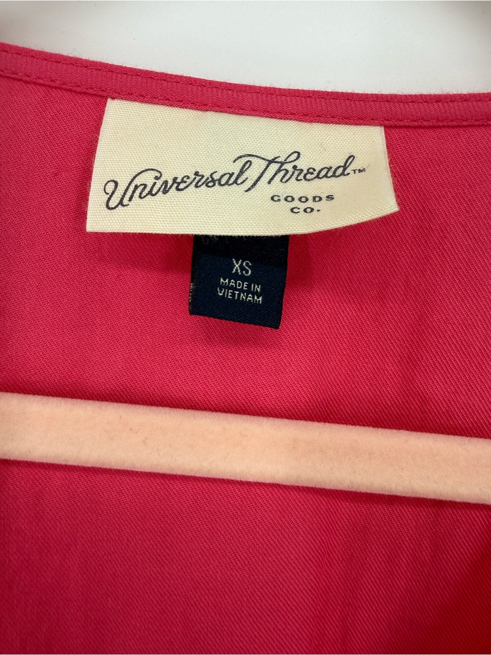 Universal Thread Hot Pink V-Neck Dress with Flutter Sleeves Mini - Picture 4 of 6